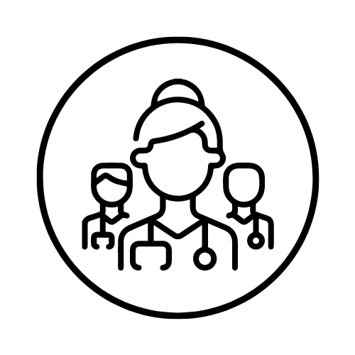 icon de equipe de profissionais da saúde